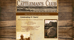 Desktop Screenshot of cattlemansclubsteakhouse.com